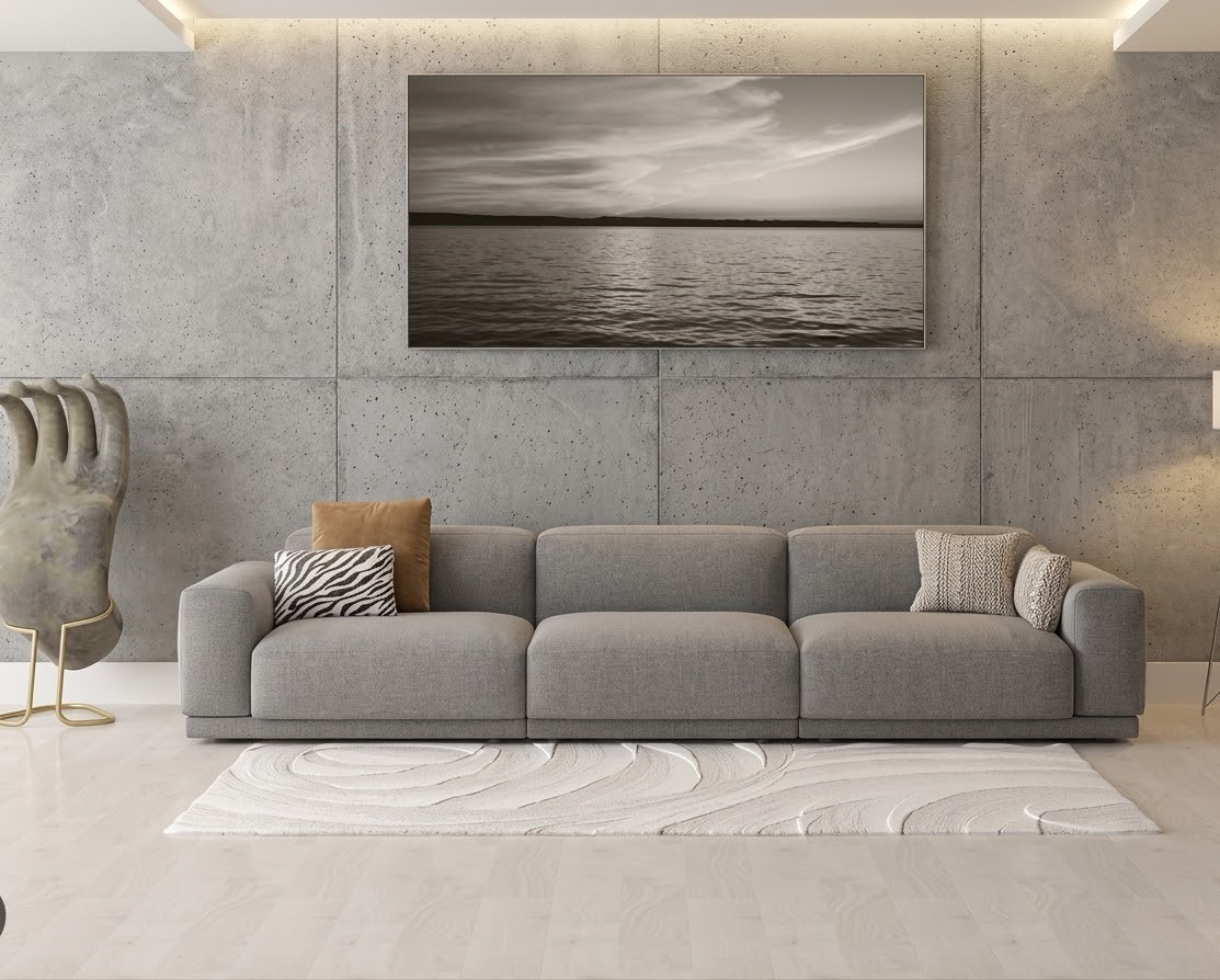 Interior painting before and after Bedford MA — living room transformation by Fine Coat Painters