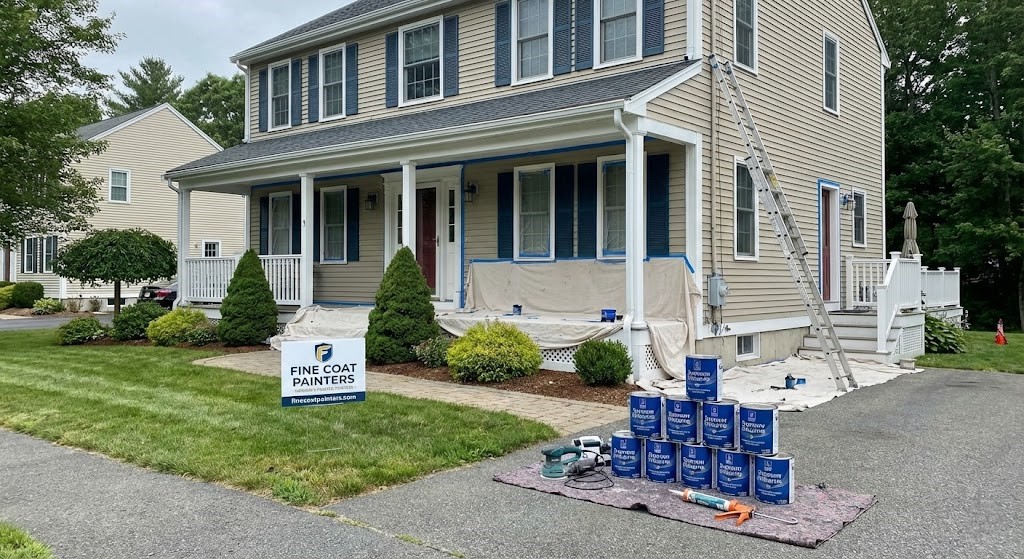 Accessible Beige warm greige exterior paint Massachusetts