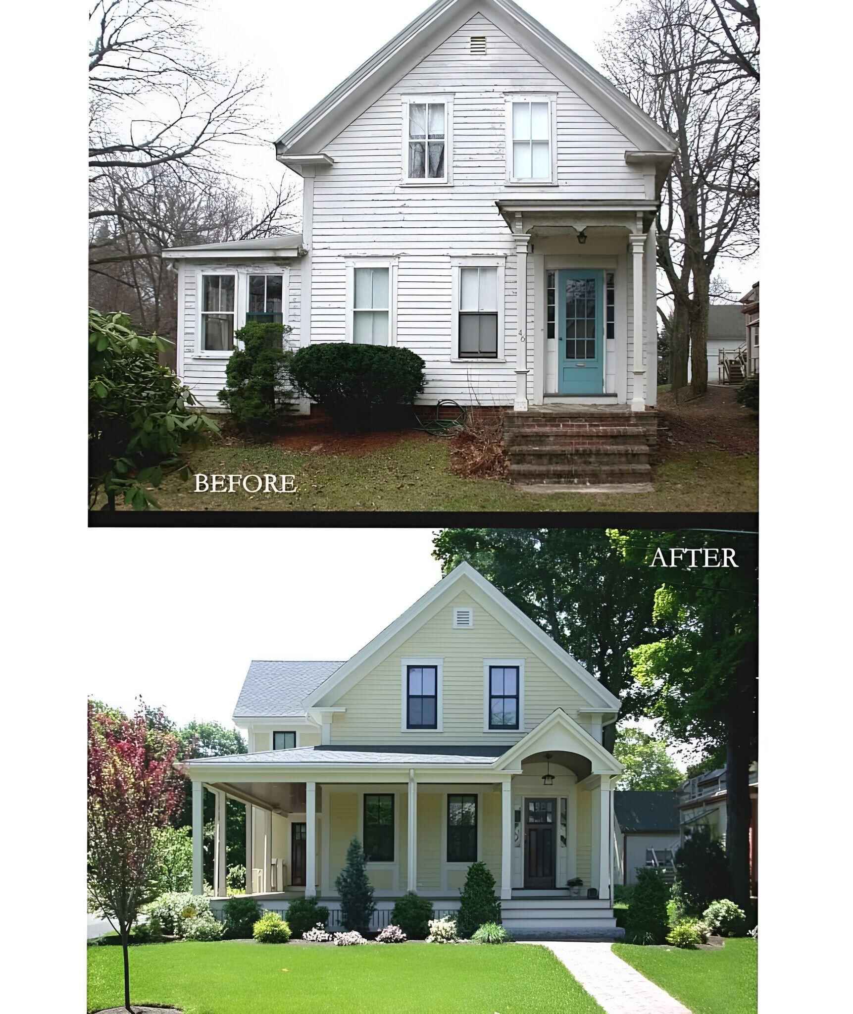 Before & after exterior — Fine Coat Painters Massachusetts