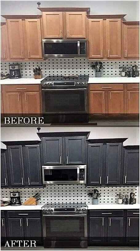 cabinet refinishing Wilmington MA full kitchen transformation Fine Coat Painters Wilmington