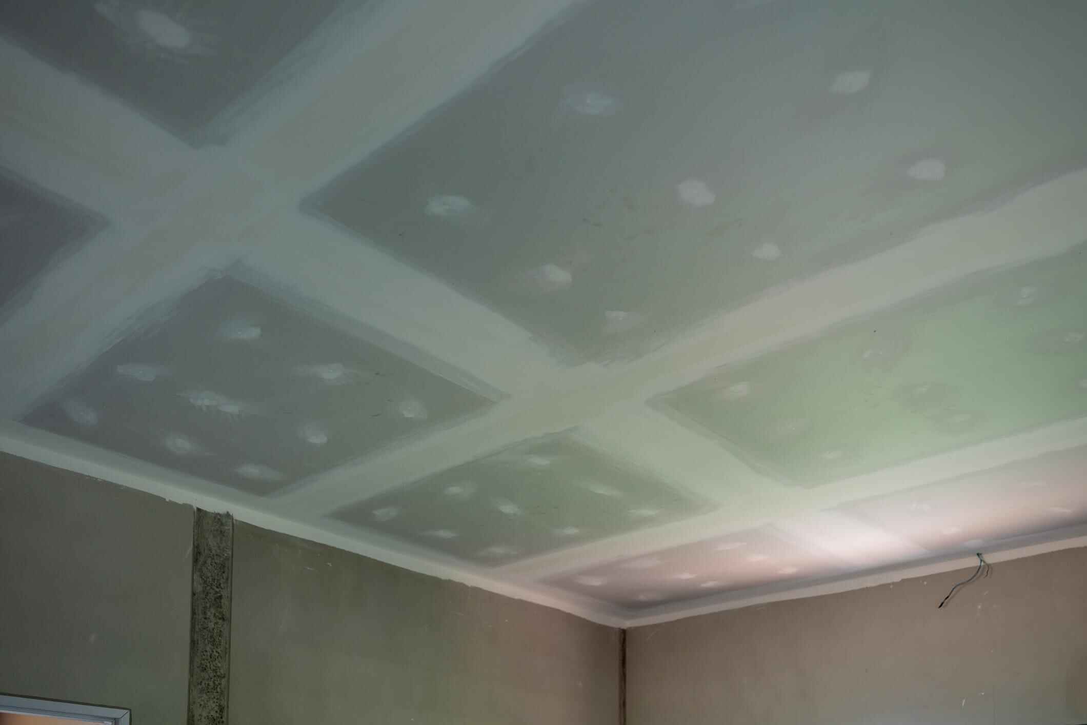 Wet popcorn ceiling removal process Andover MA